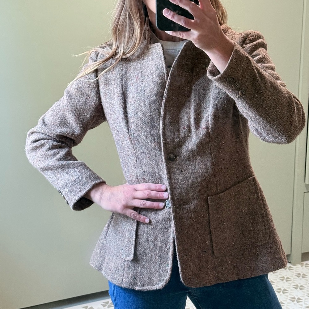 Vintage Tan Wool Blazer